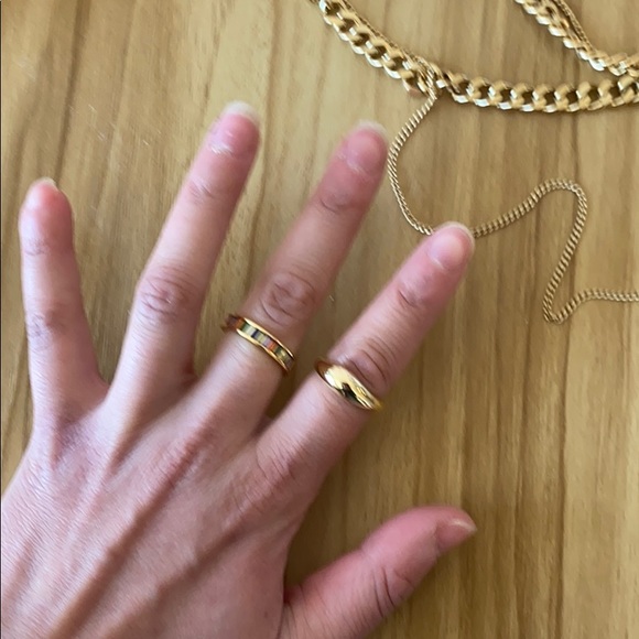 4 for $20: NWOT 80s chunky 4 pieces gold colored jewelry set - Picture 6 of 6